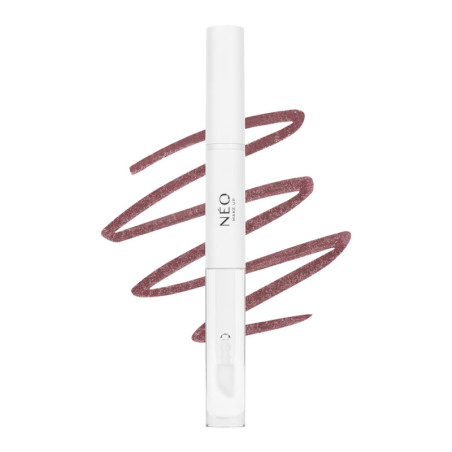 2w1 Kontur&oacute;wka z błyszczykiem do ust 06: Soft Plum