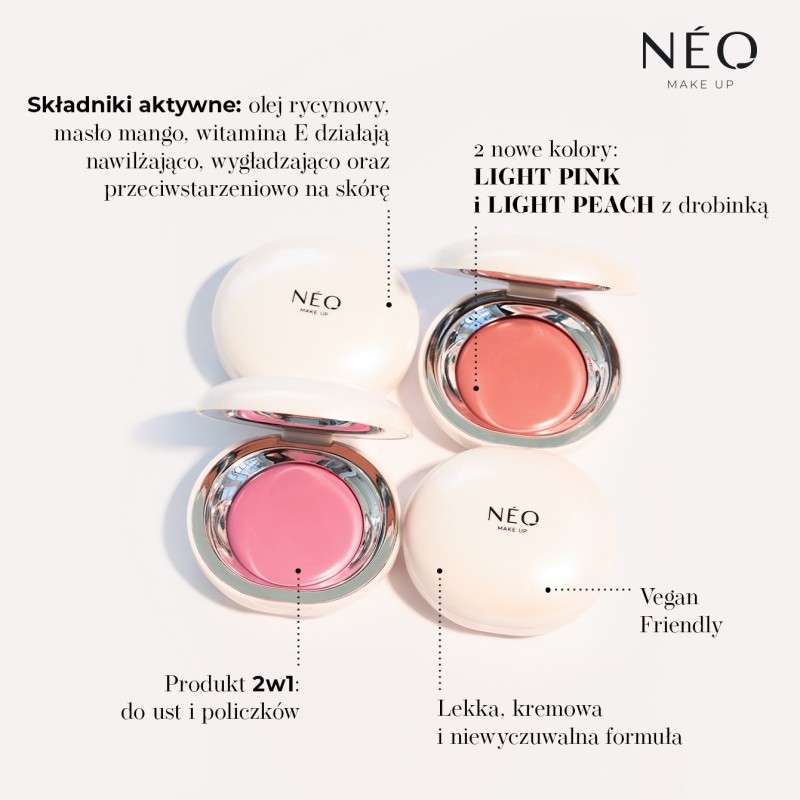 01 Masełko do ust i policzków LIP&CHEEK BALM PINK | NEO MAKE UP 01 Masełko do ust i policzków LIP&CHEEK BALM PINK | NEO MAKE UP