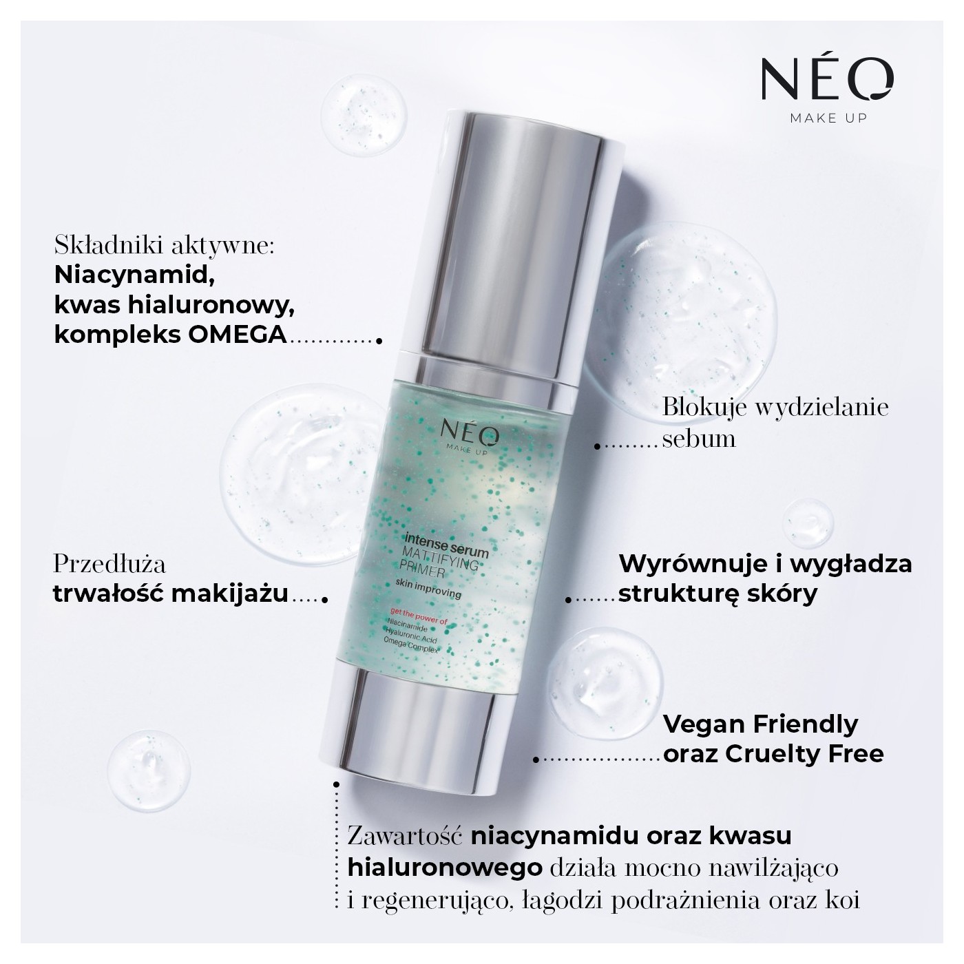 Baza matująco - wygładzająca: SMOOTHING EFFECT | NEO MAKE UP