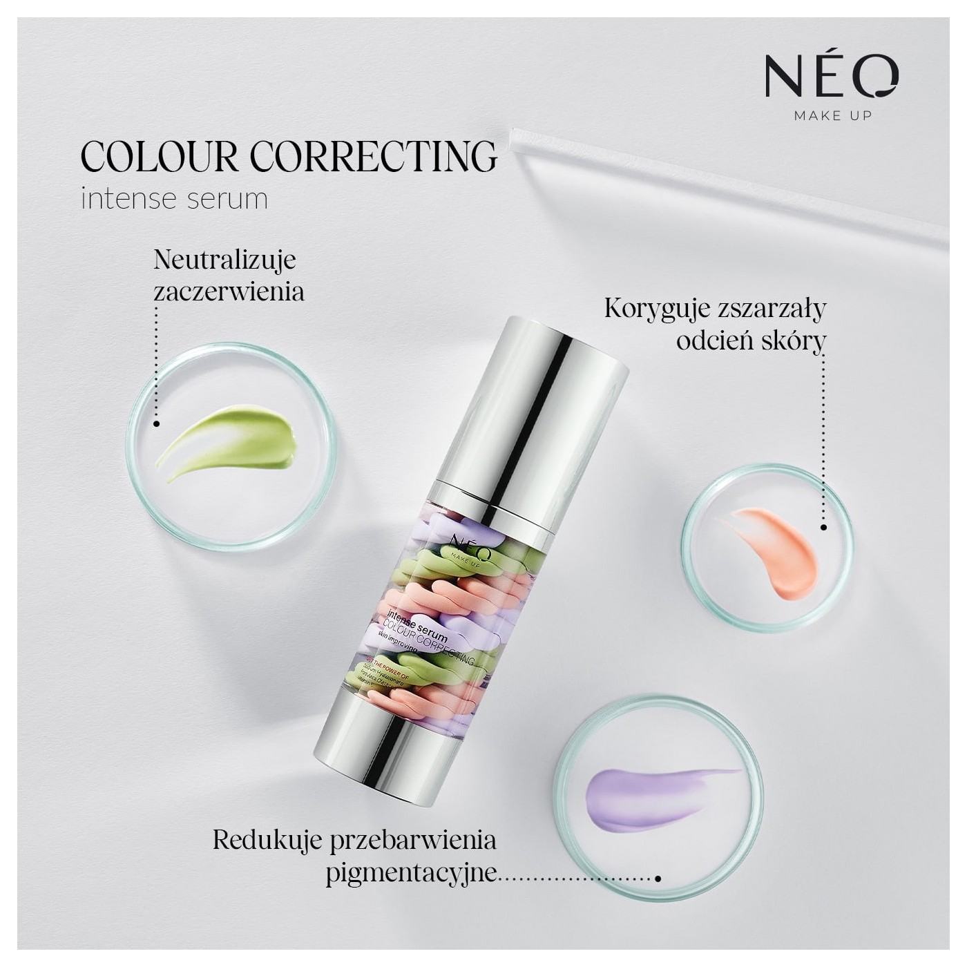 Hybrydowy krem-baza Intense Serum Colour Correcting | NEO MAKE UP Hybrydowy krem-baza Intense Serum Colour Correcting | NEO MAKE UP