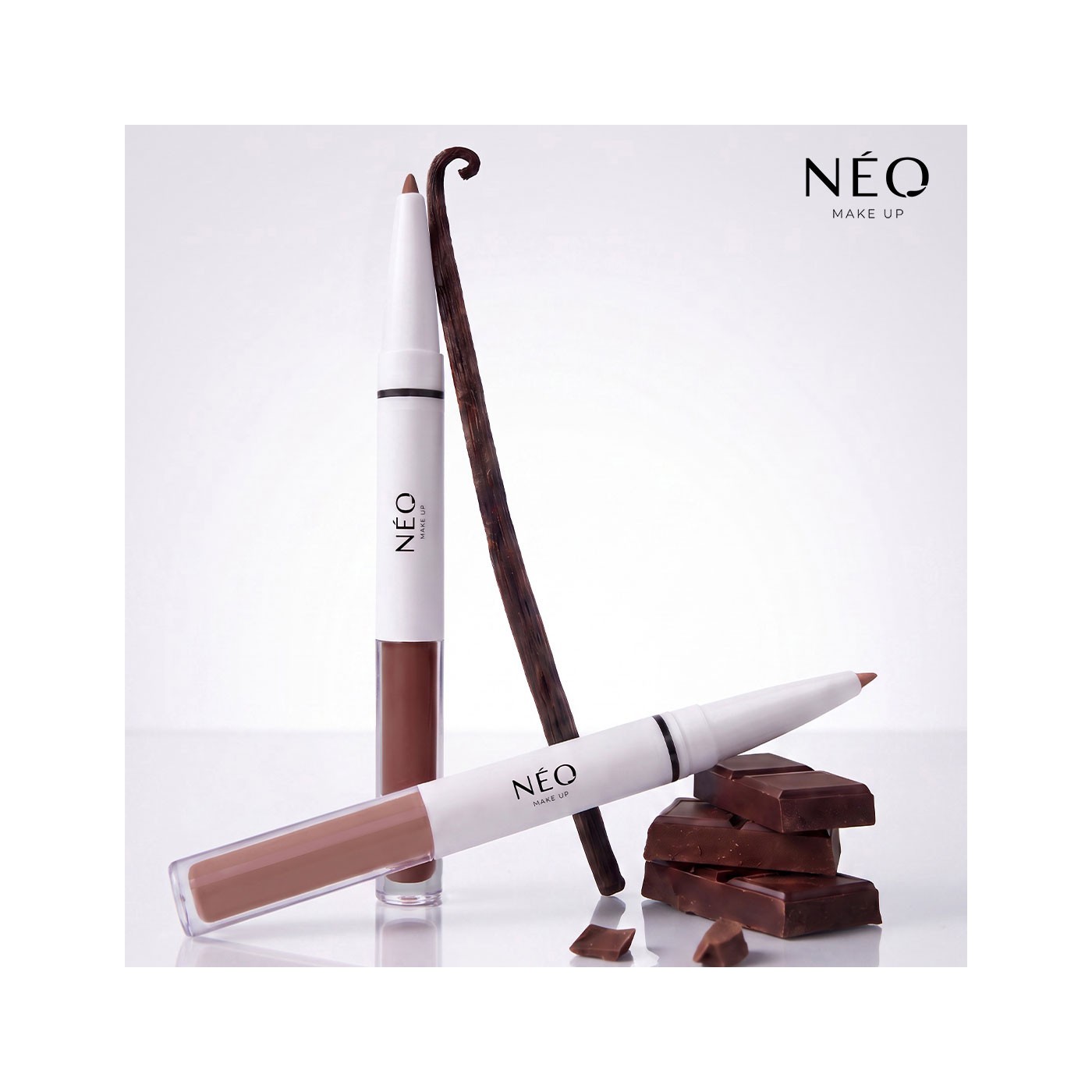 Kredka 3w1 z błyszczykiem 07 Hot Chocolate - NEO MAKE UP Kredka 3w1 z błyszczykiem 07 Hot Chocolate - NEO MAKE UP